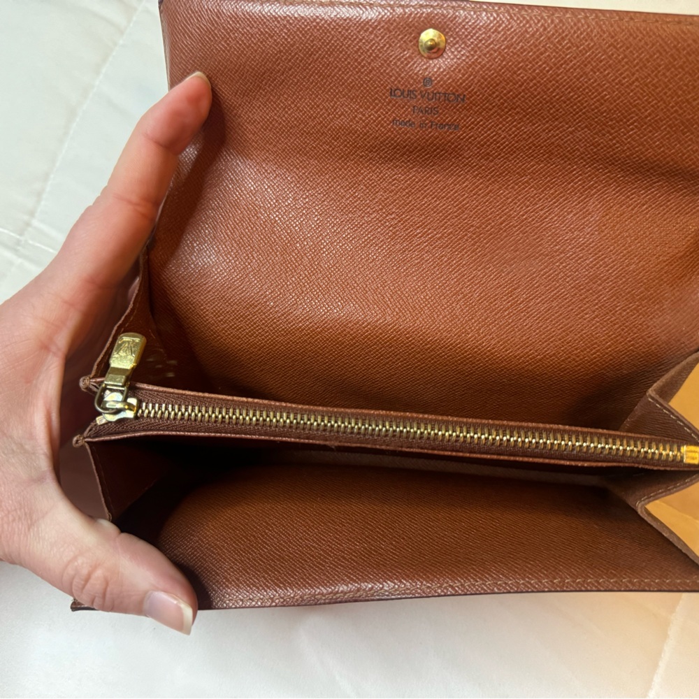 Louis Vuitton Monogram Sarah Long Wallet EUC With Box - Picture 9 of 16